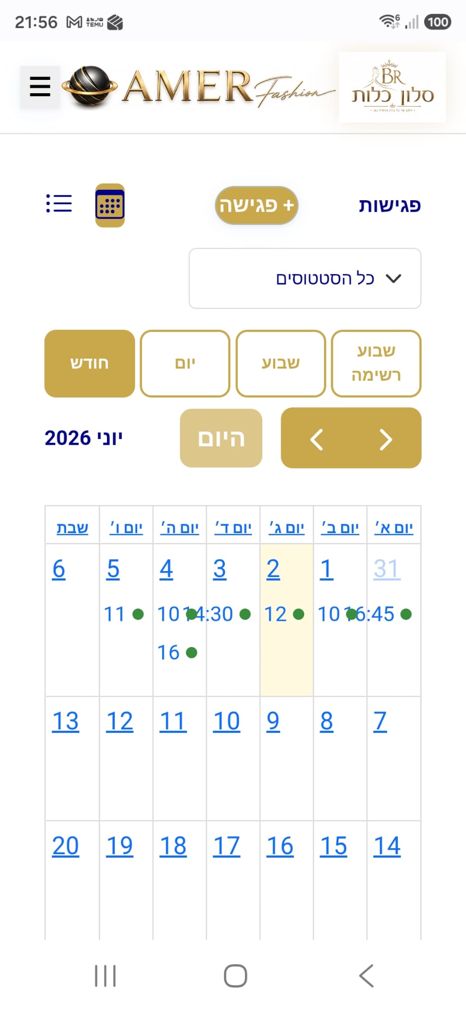 יומן AmerFashion